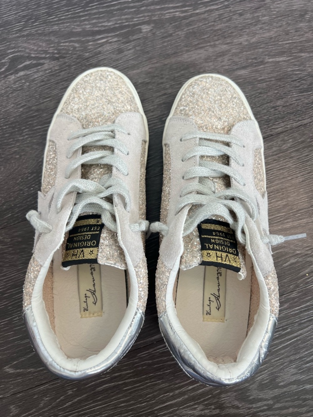 Vintage Havana Women's Palmer 1 Glitter Sneakers - Picture 6 of 11